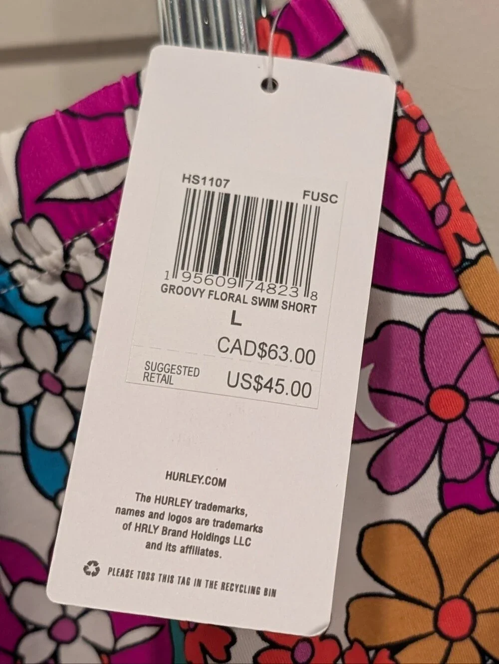 Hurley vibrant floral